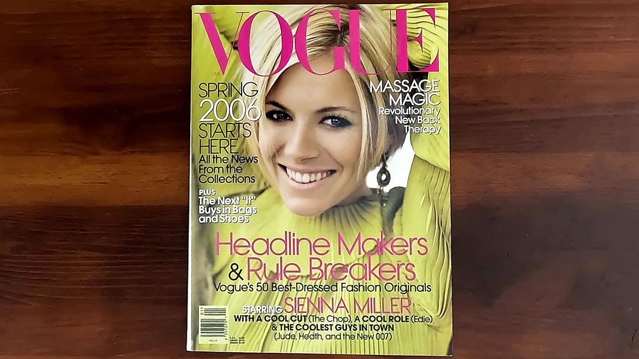 Vogue January 2006 Sienna Miller, Jamie Foxx, Amanda Harlech | ASMR Magazine Flip Through