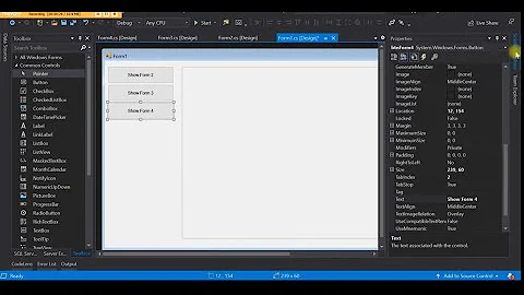 C Sharp Multiple Forms in One Panel