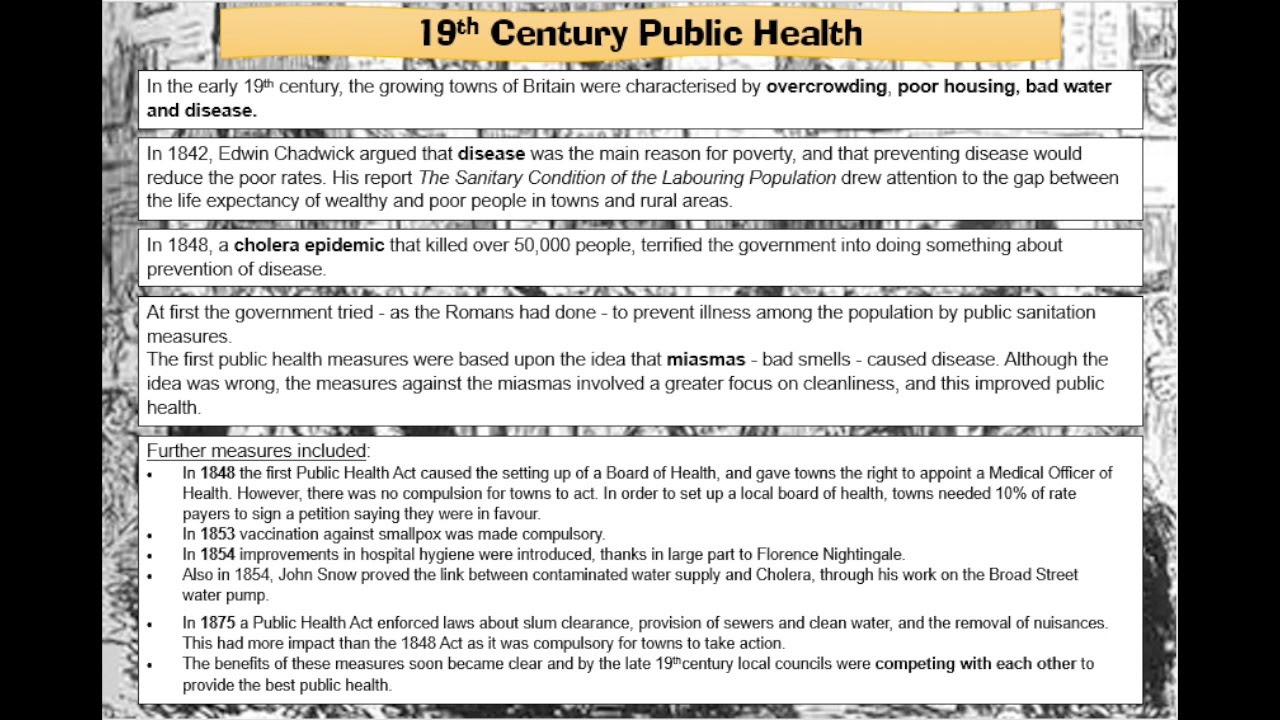 5. 19th Century Public Health