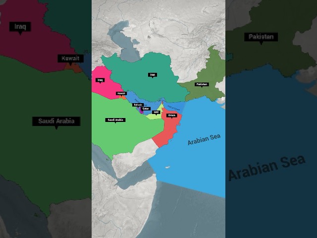 This Tiny Strait Controls 20% of the World's Oil 😳 #geography #geopolitics