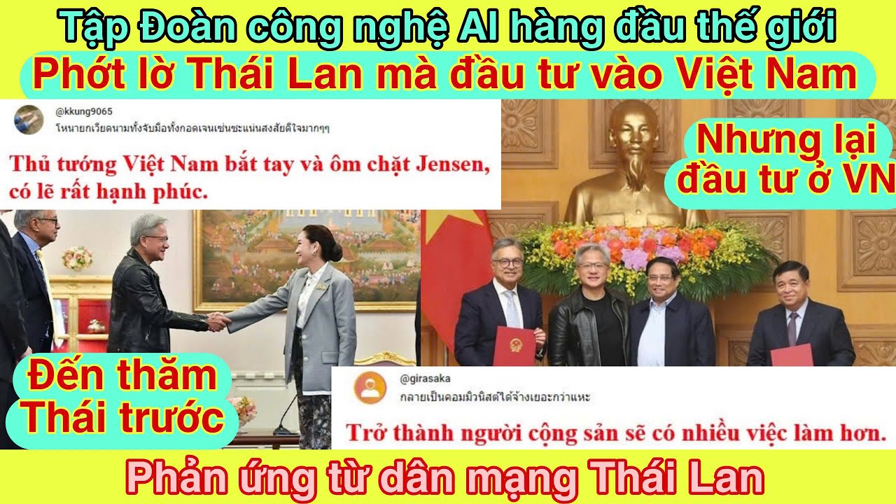 Báo Thái: Thái Lan bị phớt lờ, vì Hãng công nghệ AI hàng đầu thế đầu tư vào VN, mà không chọn