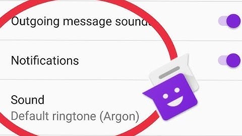 How To Disable Sound notifications in Android messaging App