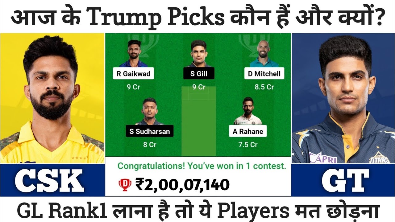 CHE vs GT Dream11, CSK vs GT Dream11 Prediction, Chennai Super Kings vs Gujarat Titans IPL Team