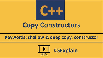 5. Copy Constructors C++
