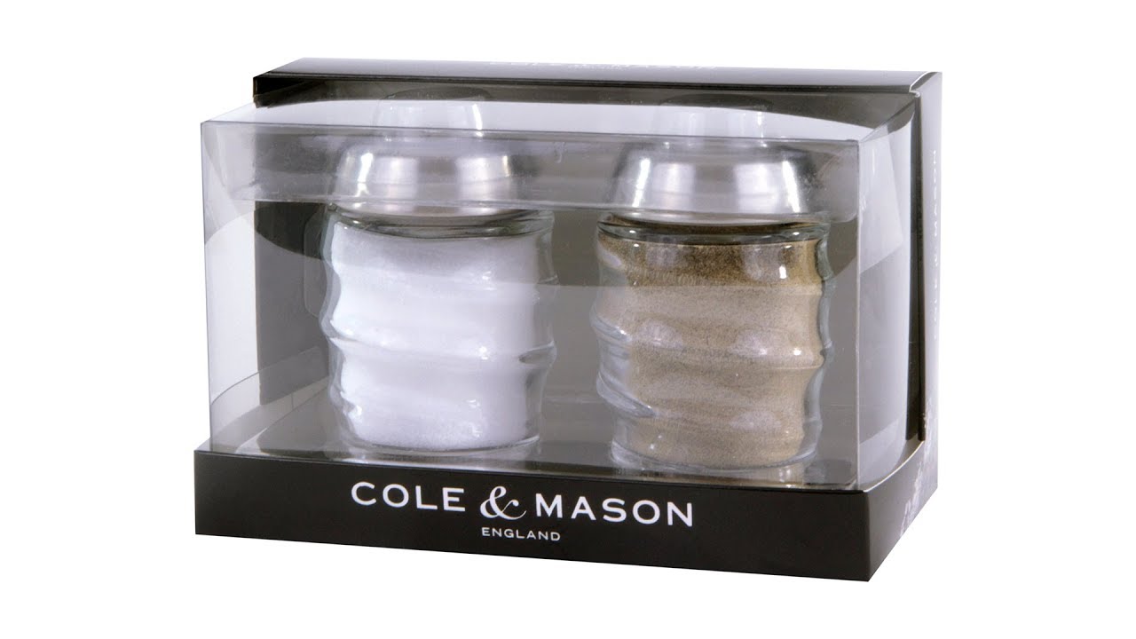 Cole & Mason Bray Salt & Pepper Shaker Set (H311833U) YouTube