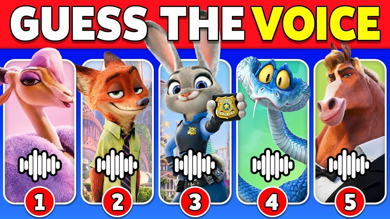 Guess the characters from ZOOTOPIA 2 by their VOICE 🔊🔥 Judy 🐰 Nick 🦊