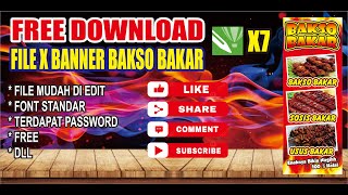 CARA MUDAH CETAK BANNER FREE DESAIN BANNER BAKSO BAKAR