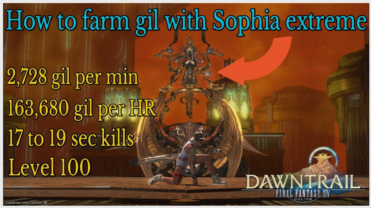 How to farm gil with Sophia extreme