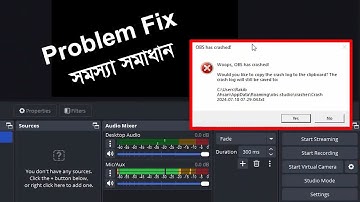 Woops, OBS has crashed | Problem Fixed 2025