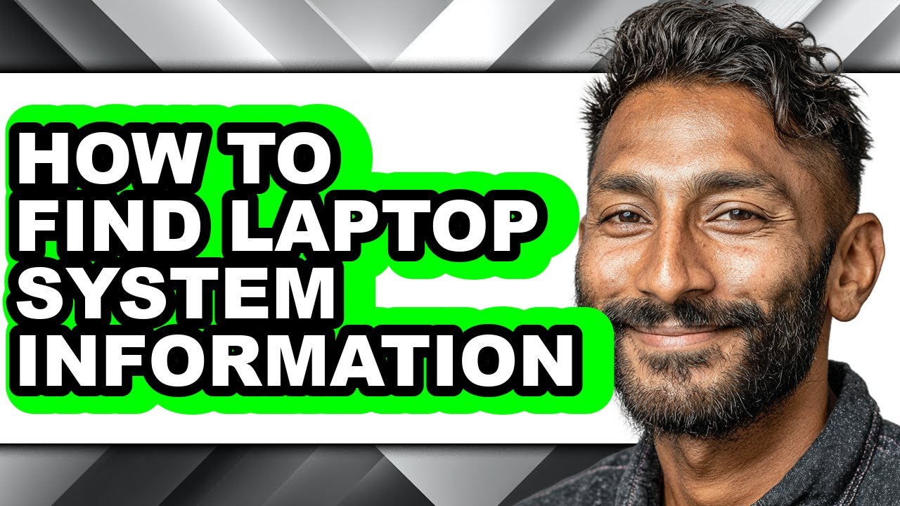 How to Find Laptop System Information (updated) - YouTube