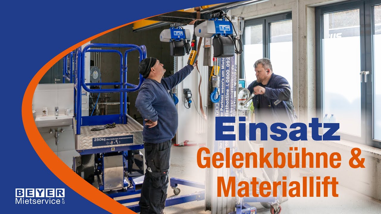 Sichere Deckenkran-Montage mit moderner Hubtechnik