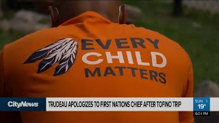 Trudeau apologizes to First Nations chief after Tofino trip