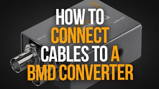 How to Connect Cables to a BMD SDI to HDMI Converter #shorts