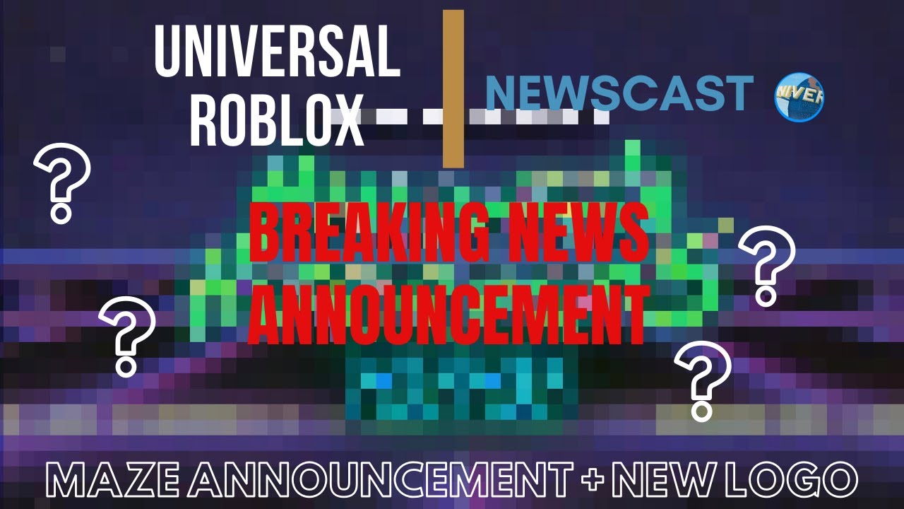 New Logo Maze Announcement For Hhn 6 Universal Roblox Newscast Breaking News Youtube - universal roblox news