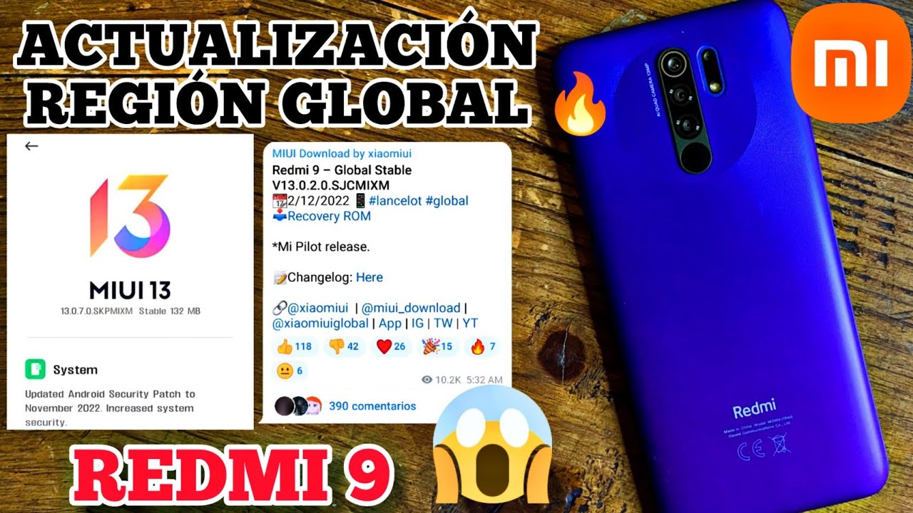 Si tienes un Redmi 9 estás de enhorabuena: Xiaomi empieza a desplegar su  actualización a MIUI 13 a nivel Global