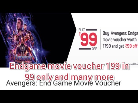Avengers : Endgame movie voucher ,#loot offers
