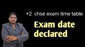 chse science exam time  table ll exam program for science stream #physics180