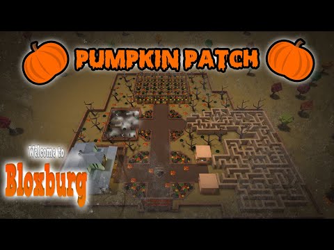 I Built A Pumpkin Patch In Bloxburg Robloxbloxburg Youtube - roblox bloxburg pumpkin patch