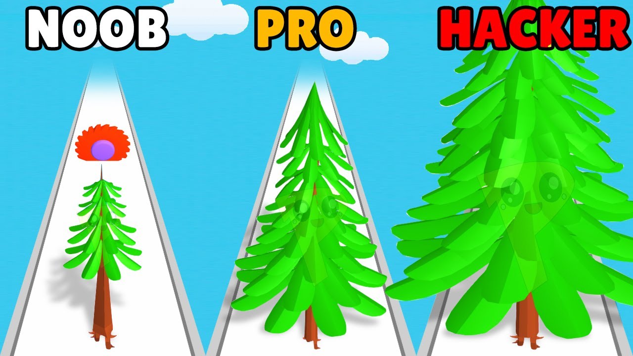 NOOB vs PRO vs HACKER in Run Forest Run 3D