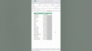How to calculate age in Excel! #excel #exceltips #exceltricks