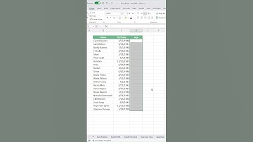 How to calculate age in Excel! #excel #exceltips #exceltricks
