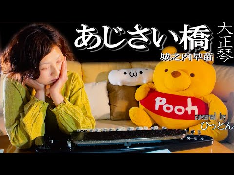 【大正琴】城之内早苗「あじさい橋」covered byひっとん【多重録音】【５パート演奏】
