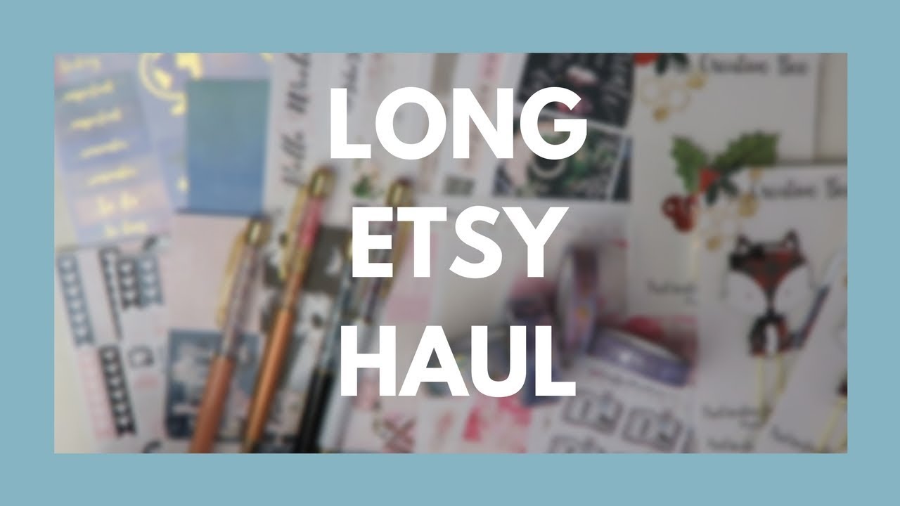 HUGE ETSY HAUL // Lots of Stickers and Planner Subscriptions! YouTube