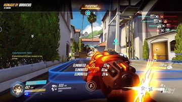 Overwatch: Torbjorn quadruple team kill darkucius