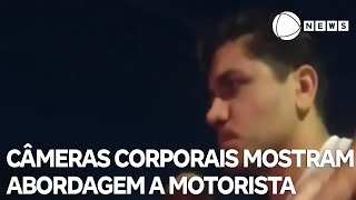 Câmeras corporais mostram abordagem a motorista de Porsche após acidente