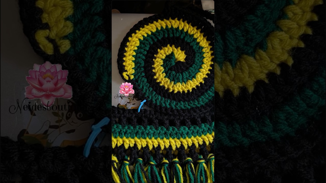 Jamaican Spiral crochet Top!💃🏾✨ 