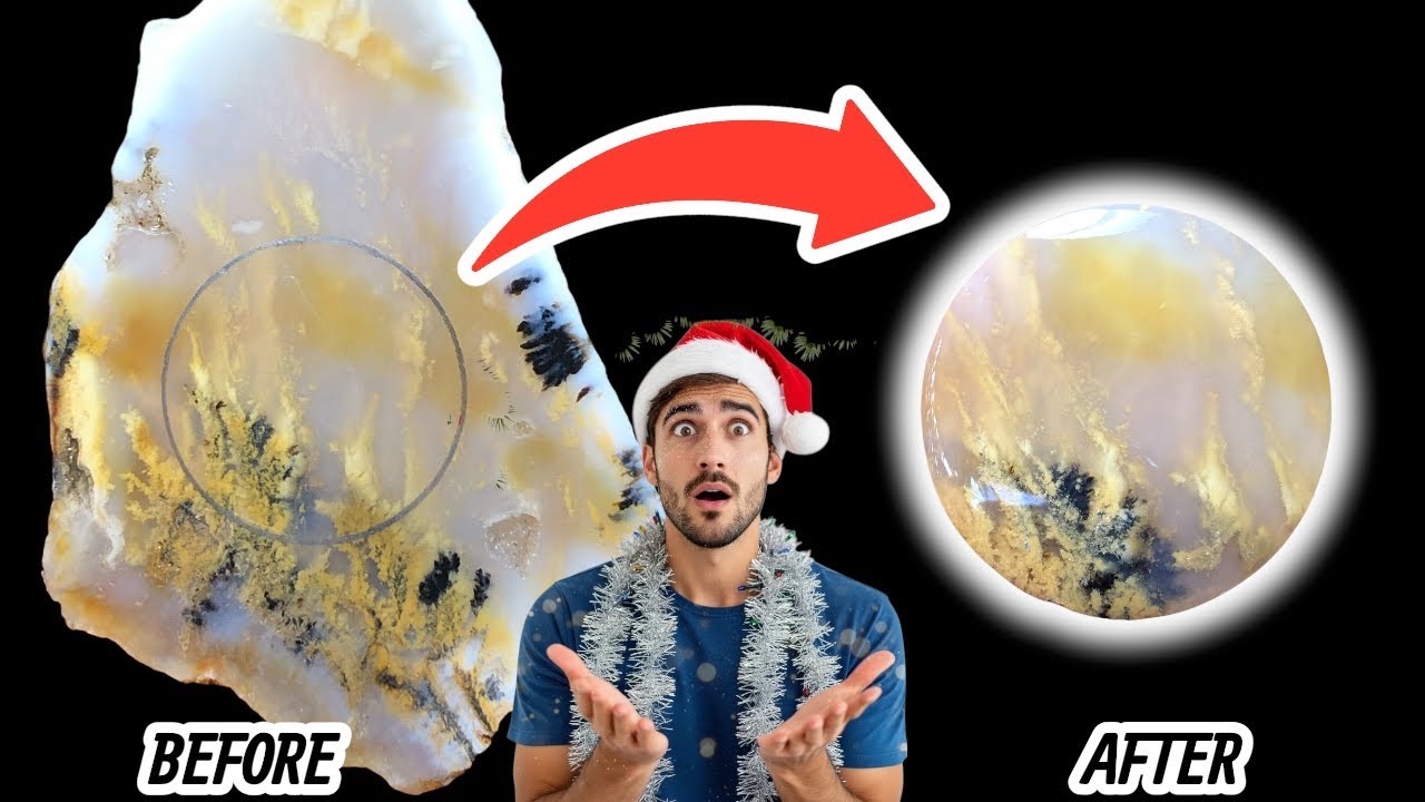 Unbelievable Gem Transformation! Rough Stone Turned Into Cabochon