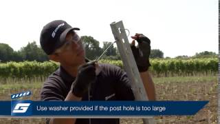 Gripple Gpak installation with steel end posts