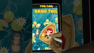 YOU CAN DRAW This 🌊 Magical Children’s Book Illustration! #art #shorts