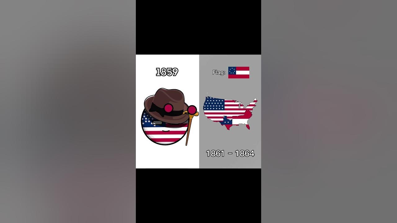 EVOLUTION OF USA 💀 #countryballs