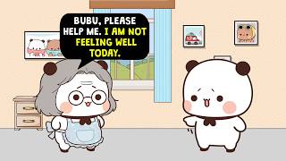 Jiji Not Feeling Well 🥺💔 But So Happy Bubu Came to See Her! 🫂 | Bubu Dudu | PEACH GOMA