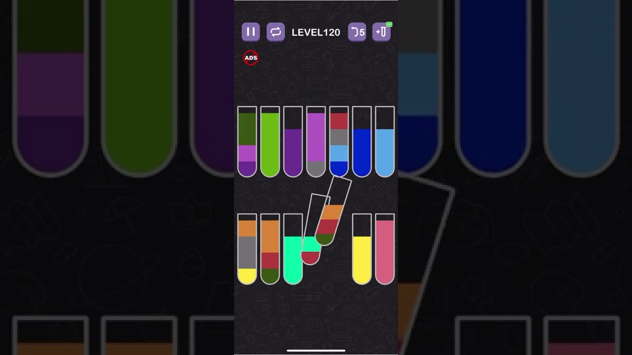 Water sort puzzle level 120