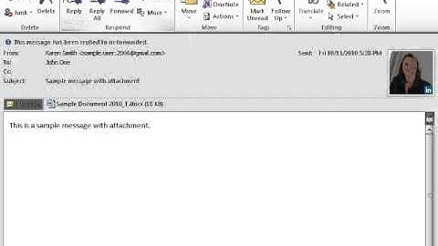 Outlook 2010 Preview an Attachment in an Open Message
