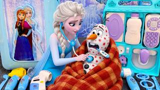 ULTIMATE Frozen Elsa Doctor Checkup & Sick Olaf Medical Care ❄️🩺 Satisfying Unboxing Toys ASMR screenshot 4