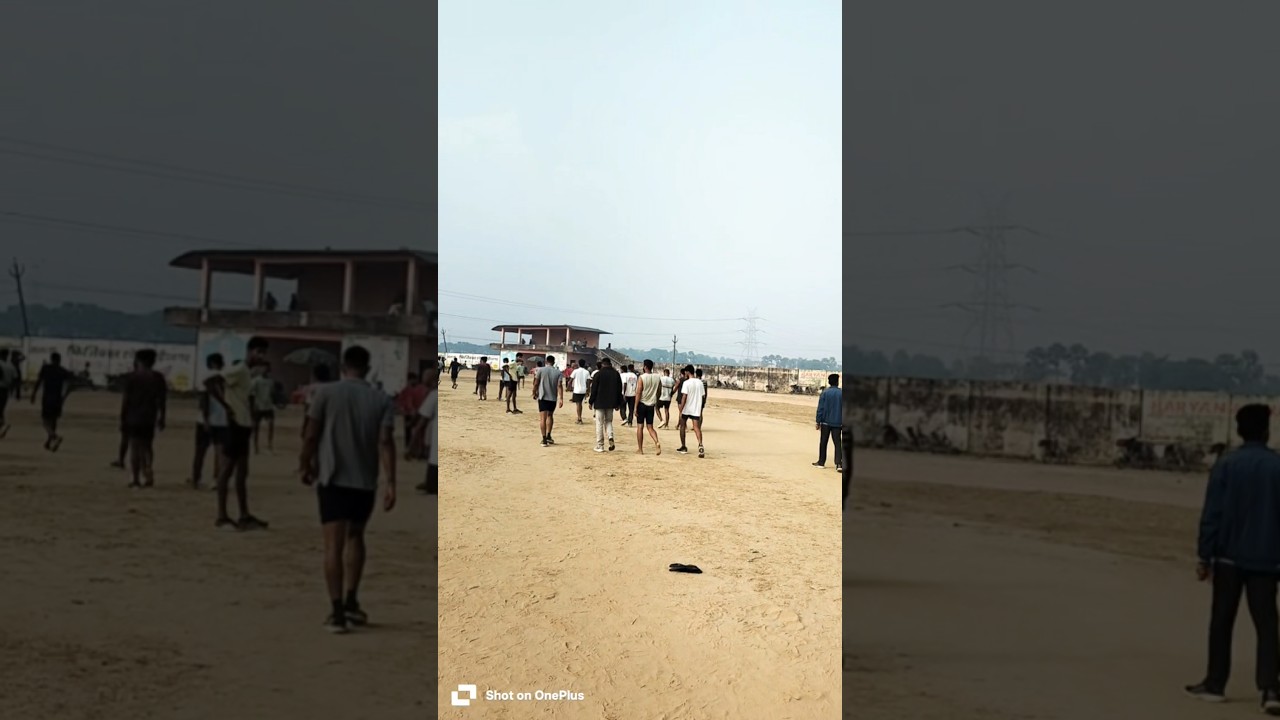 army running warmup.