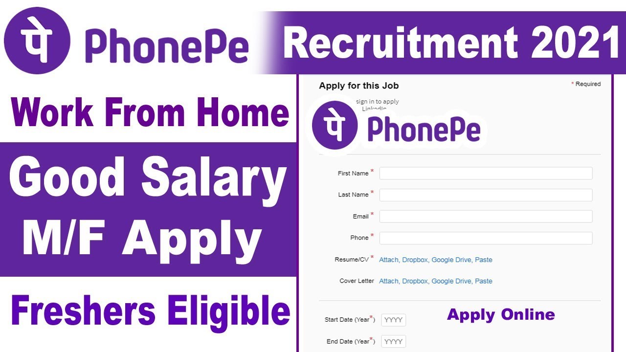 PhonePe Recruitment 2021 Apply Online PhonePe Careers Opening