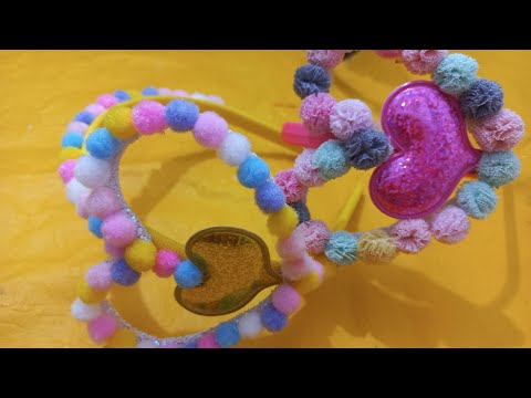 tiara de pom pom passadeira de pom pom
