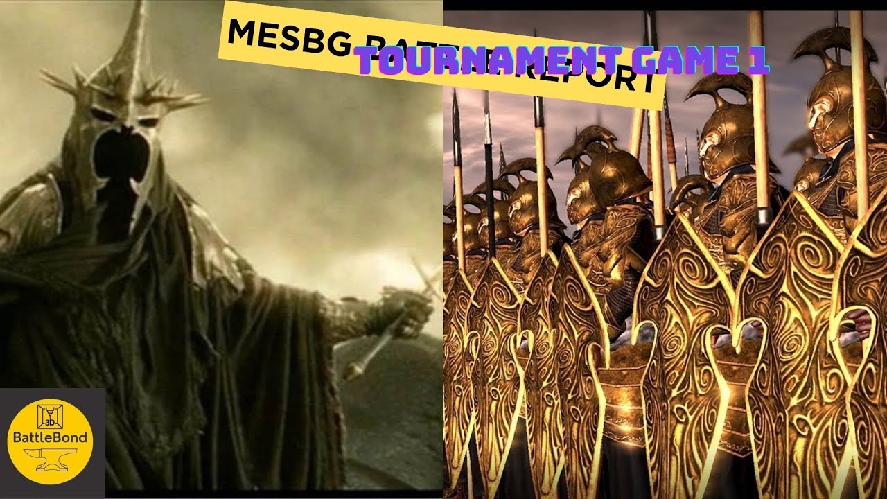 MESBG Tournament Battle Report game 1 - 650 pts Mordor vs Last Alliance (as seen on Any Heroics)
