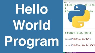 How to print hello world in python 