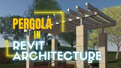 Revit Tutorial #16 | Pergola in Revit Architecture | Revit Architecture Tutorial Series in Tamil