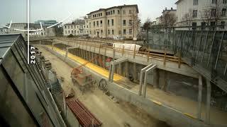 Zeitraffer Webcam Baustelle Graz Straßenbahnlinie 7 Verlängerung