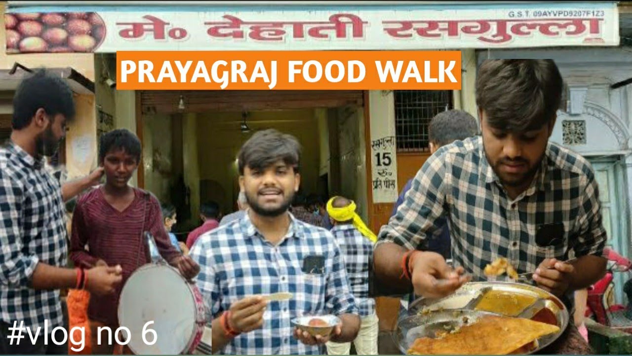Prayagraj Food Walk Jaiswal dosa dehati Rasgulla |Flood in Prayagraj |
