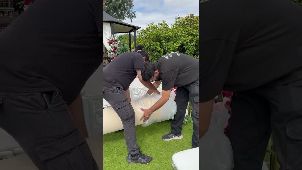 DIY - outdoor nikkah setup