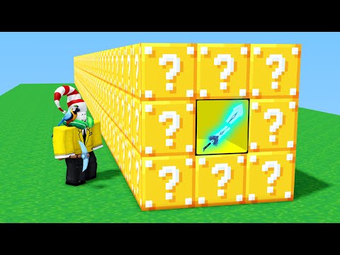My friend cheated in lucky block race.. Then this happened! (Roblox Bedwars)