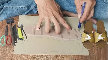 Part 60, The craftsman guides how to make flat cross-strap sandals.