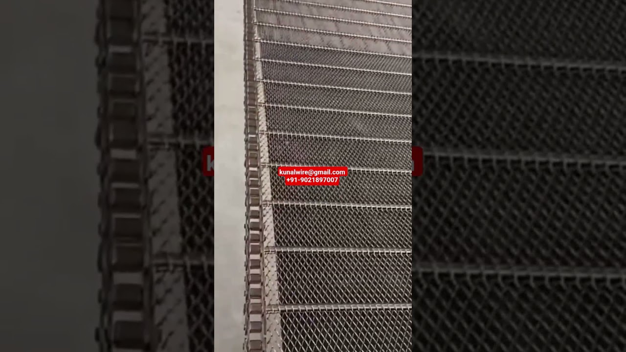 Chain link wire mesh belt 